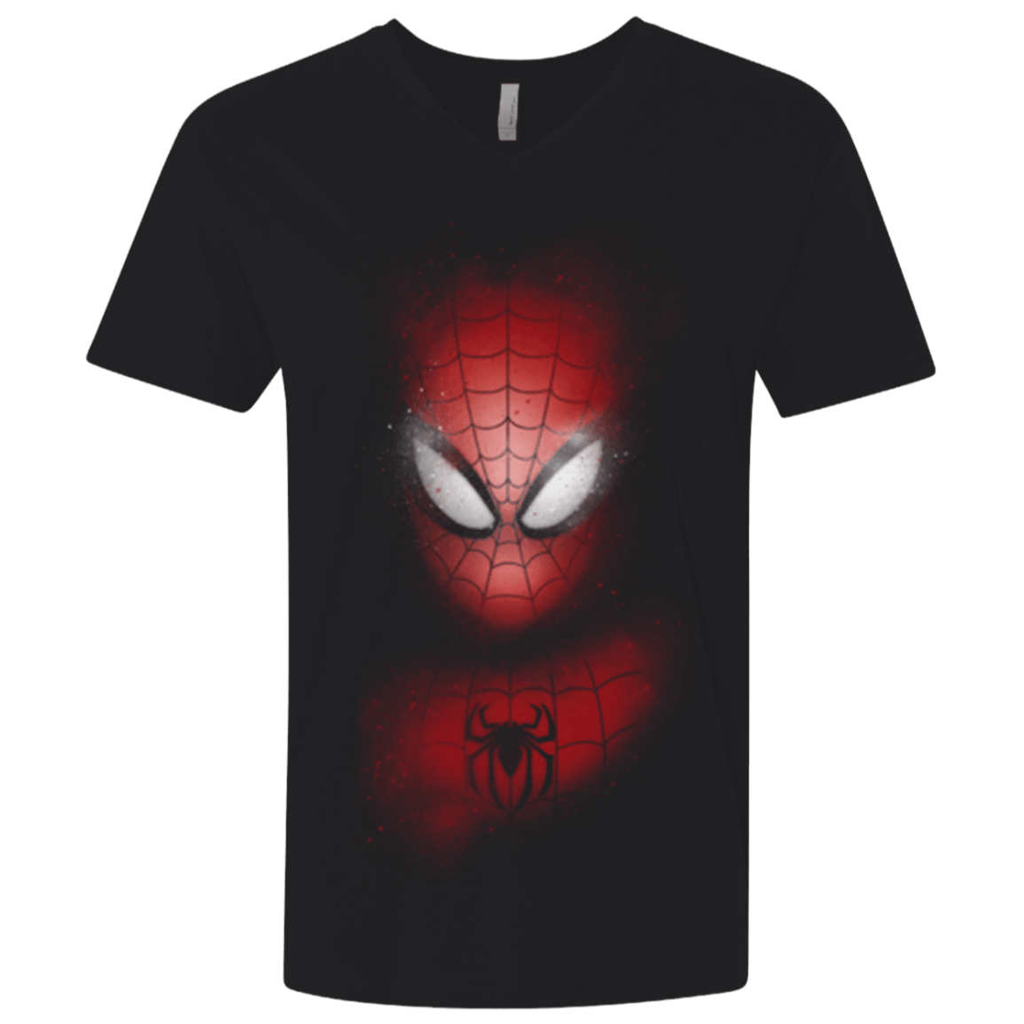 T-Shirts Black / X-Small Spider Graffiti Men's Premium V-Neck