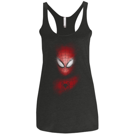 T-Shirts Vintage Black / X-Small Spider Graffiti Women's Triblend Racerback Tank
