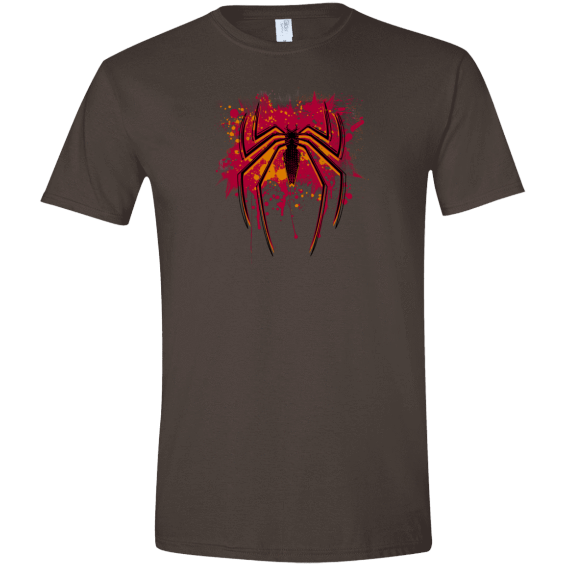 T-Shirts Dark Chocolate / S Spider Hero Men's Semi-Fitted Softstyle