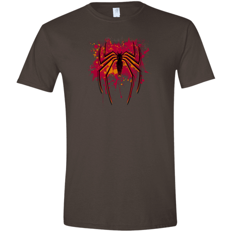T-Shirts Dark Chocolate / S Spider Hero Men's Semi-Fitted Softstyle