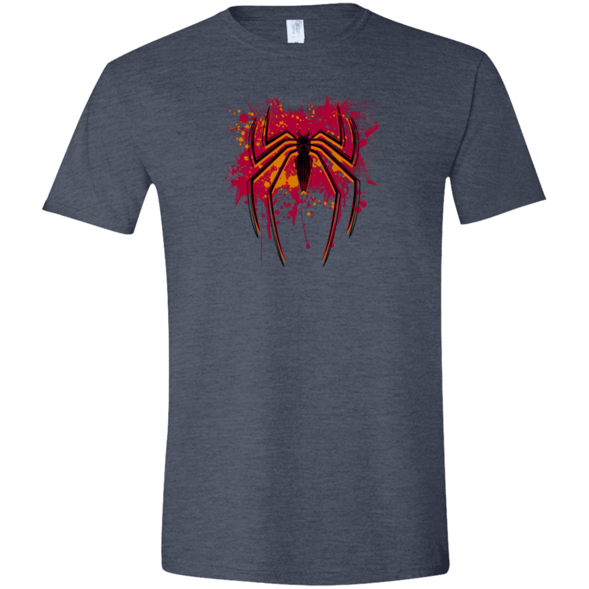 T-Shirts Heather Navy / S Spider Hero Men's Semi-Fitted Softstyle