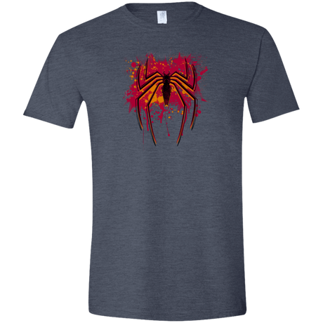 T-Shirts Heather Navy / S Spider Hero Men's Semi-Fitted Softstyle