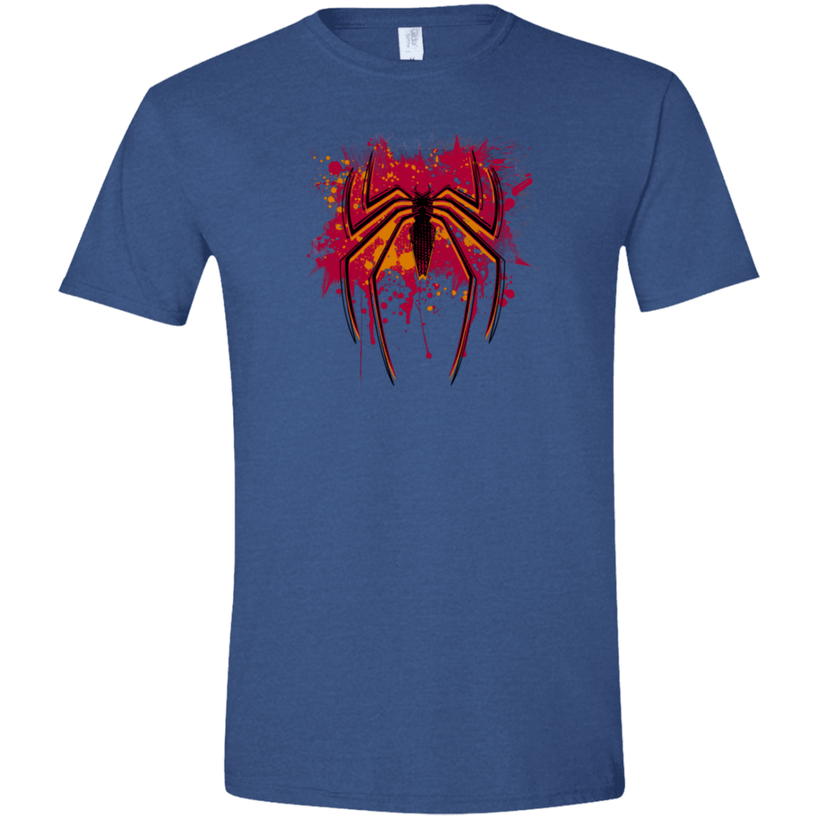 T-Shirts Heather Royal / X-Small Spider Hero Men's Semi-Fitted Softstyle