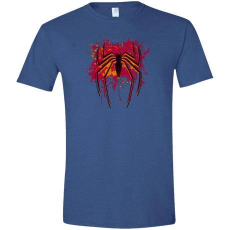 T-Shirts Heather Royal / X-Small Spider Hero Men's Semi-Fitted Softstyle