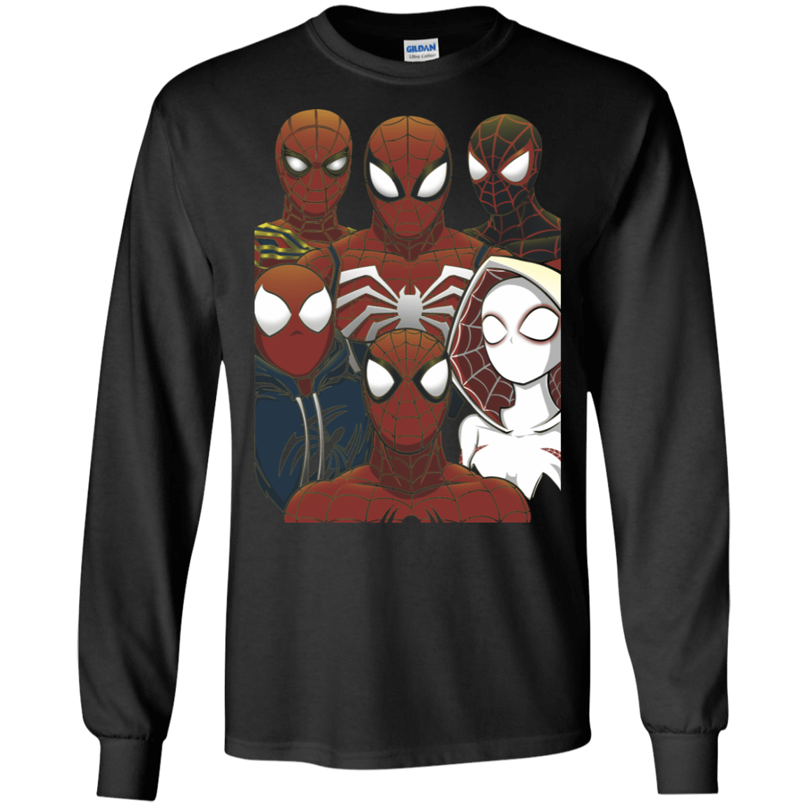 T-Shirts Black / S SPIDER LEAGUE Men's Long Sleeve T-Shirt