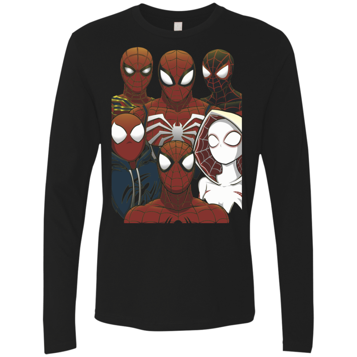 T-Shirts Black / S SPIDER LEAGUE Men's Premium Long Sleeve