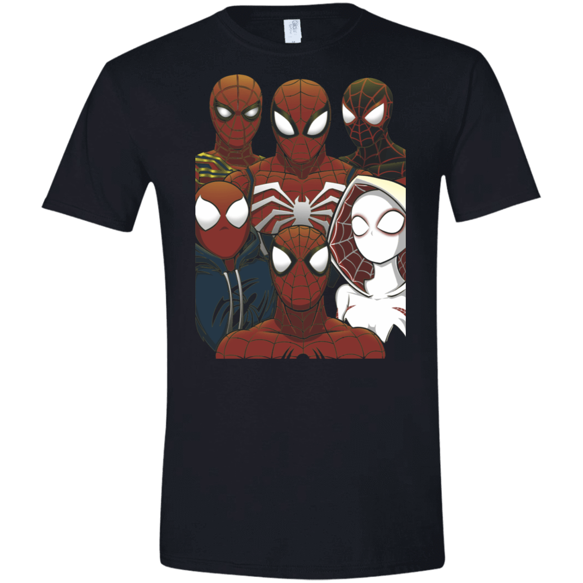 T-Shirts Black / X-Small SPIDER LEAGUE Men's Semi-Fitted Softstyle