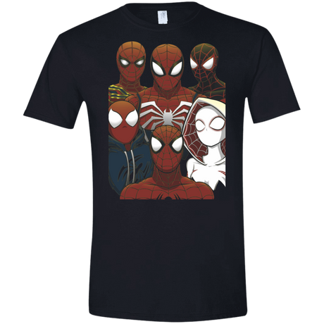 T-Shirts Black / X-Small SPIDER LEAGUE Men's Semi-Fitted Softstyle