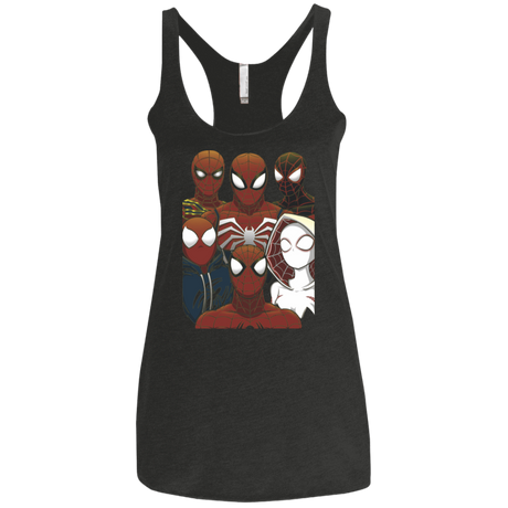 T-Shirts Vintage Black / X-Small SPIDER LEAGUE Women's Triblend Racerback Tank