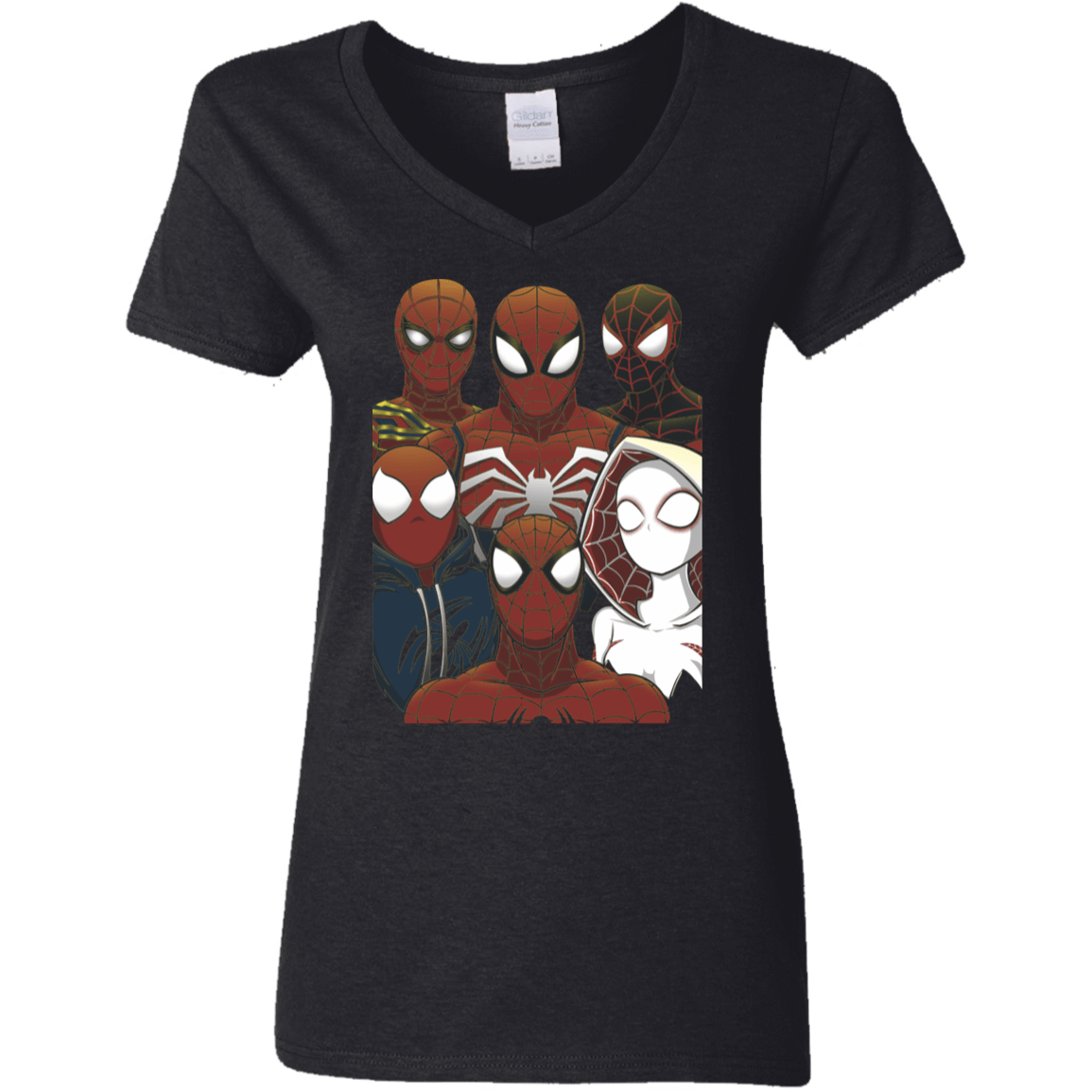 T-Shirts Black / S SPIDER LEAGUE Women's V-Neck T-Shirt