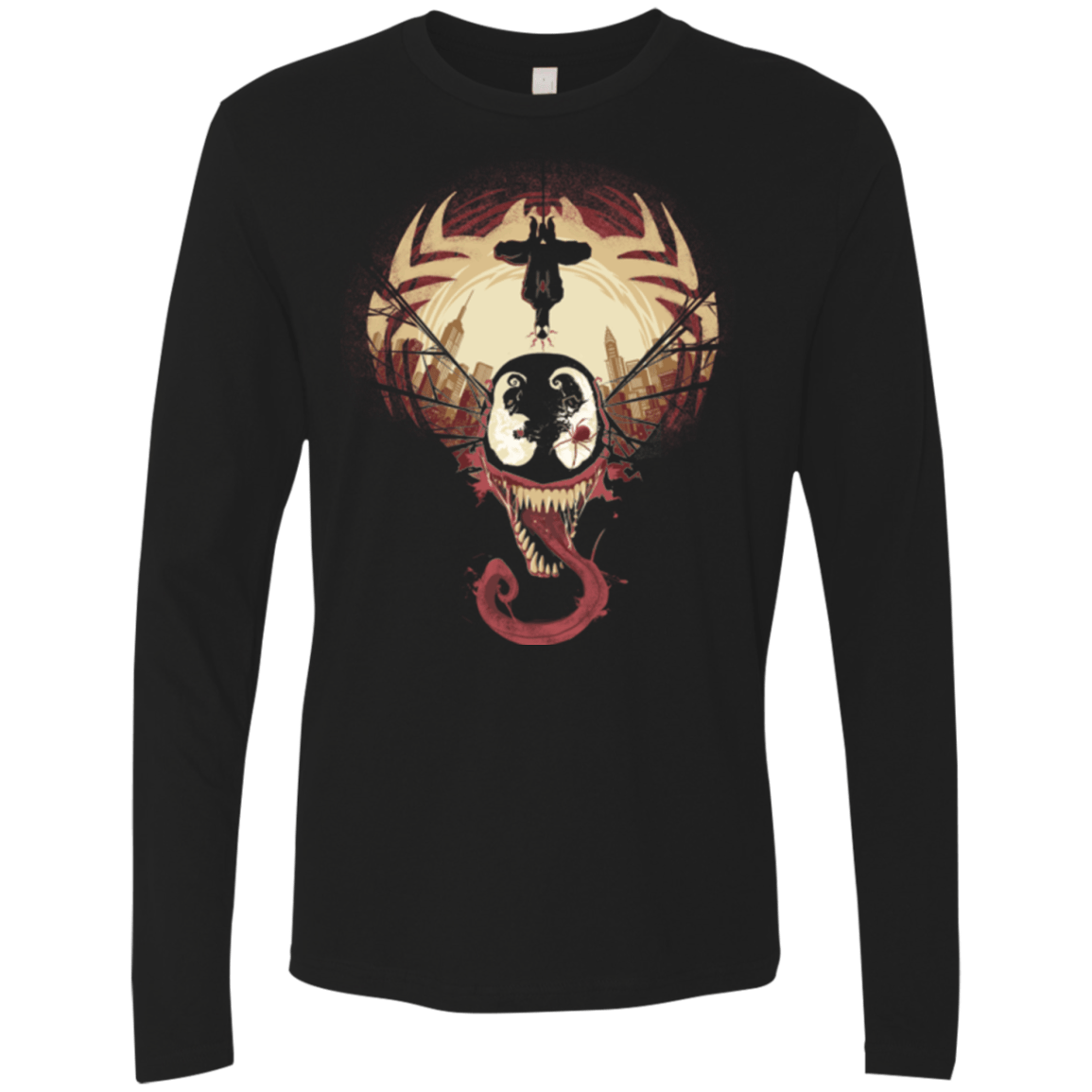 T-Shirts Black / Small Spider Nightmare Men's Premium Long Sleeve