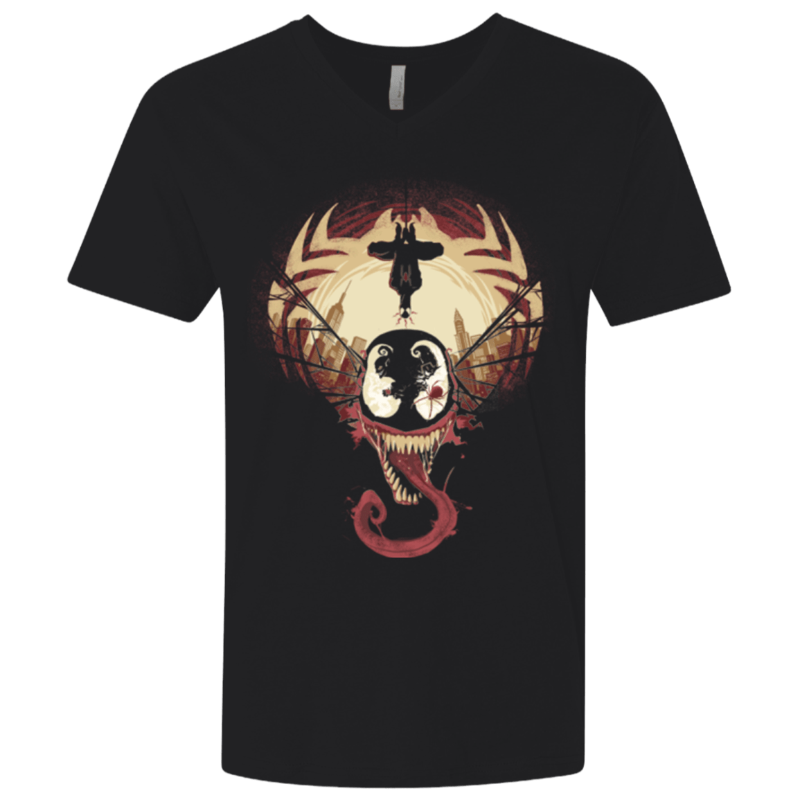 T-Shirts Black / X-Small Spider Nightmare Men's Premium V-Neck