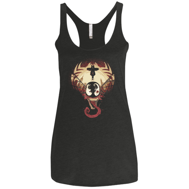 T-Shirts Vintage Black / X-Small Spider Nightmare Women's Triblend Racerback Tank