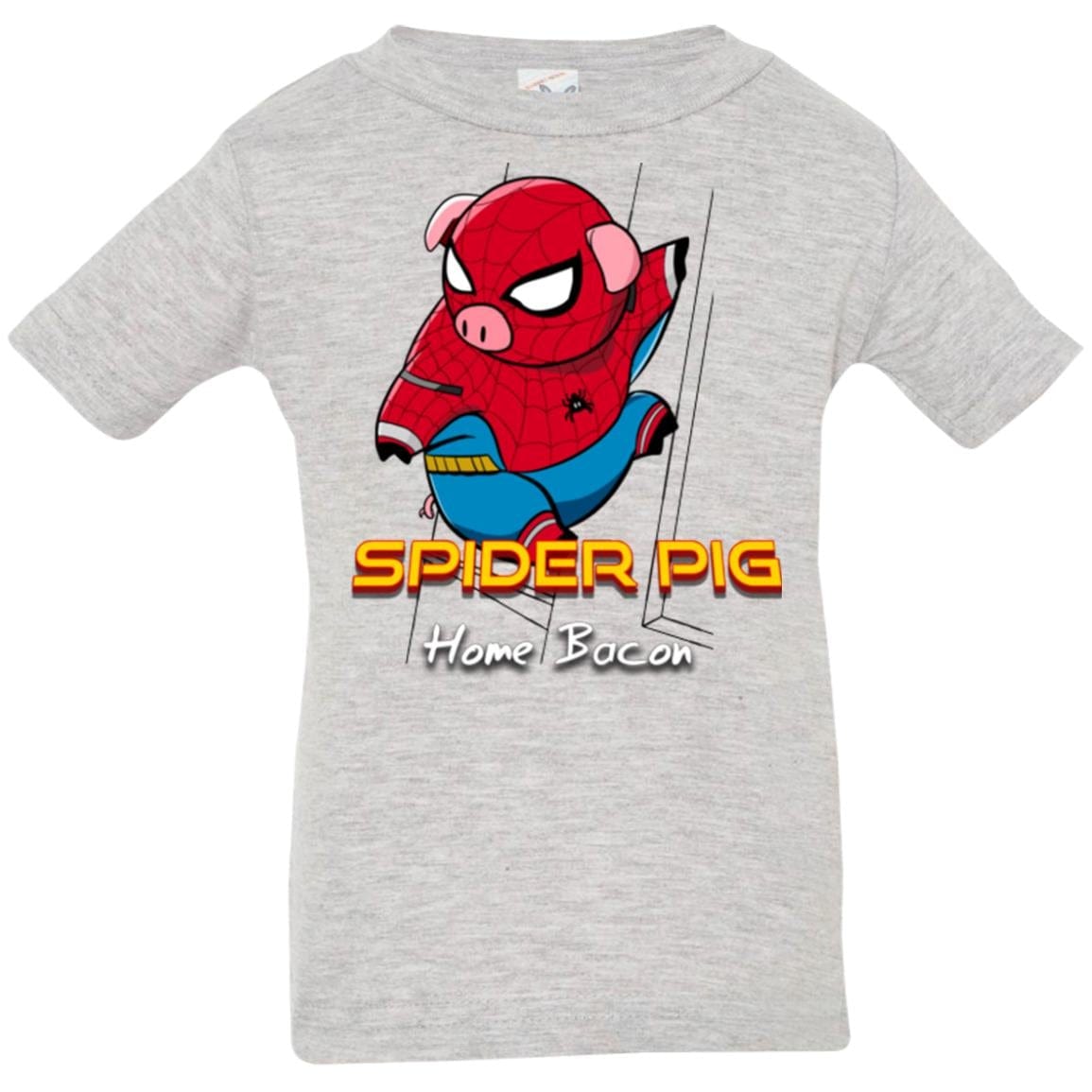 T-Shirts Heather / 6 Months Spider Pig Build Line Infant Premium T-Shirt