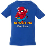 T-Shirts Royal / 6 Months Spider Pig Build Line Infant Premium T-Shirt