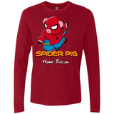 T-Shirts Cardinal / Small Spider Pig Build Line Men's Premium Long Sleeve