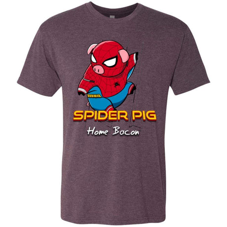 T-Shirts Vintage Purple / Small Spider Pig Build Line Men's Triblend T-Shirt