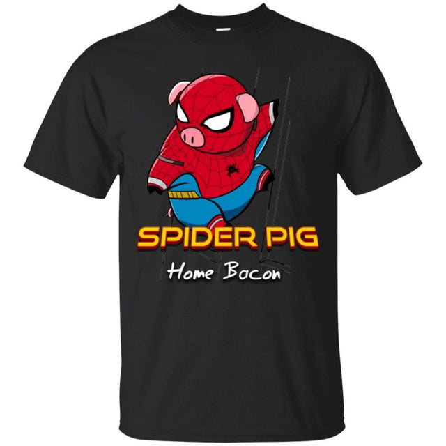 T-Shirts Black / Small Spider Pig Build Line T-Shirt