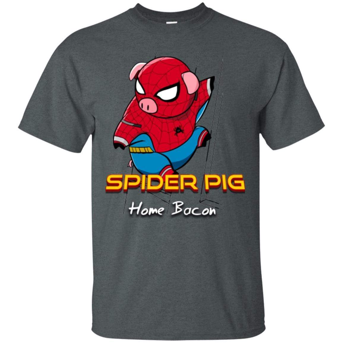T-Shirts Dark Heather / Small Spider Pig Build Line T-Shirt