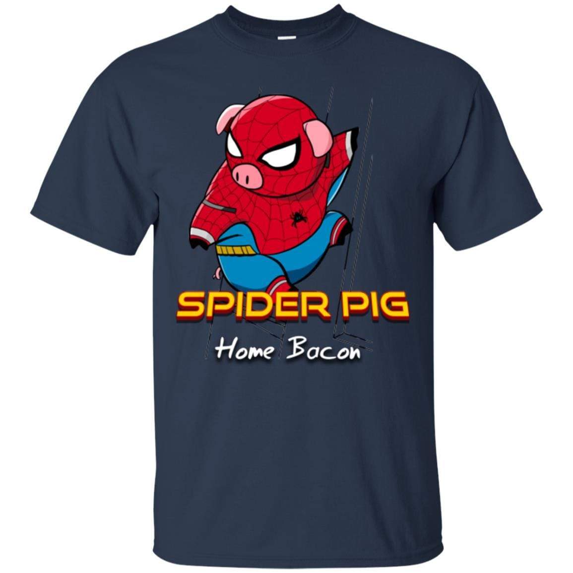 T-Shirts Navy / Small Spider Pig Build Line T-Shirt