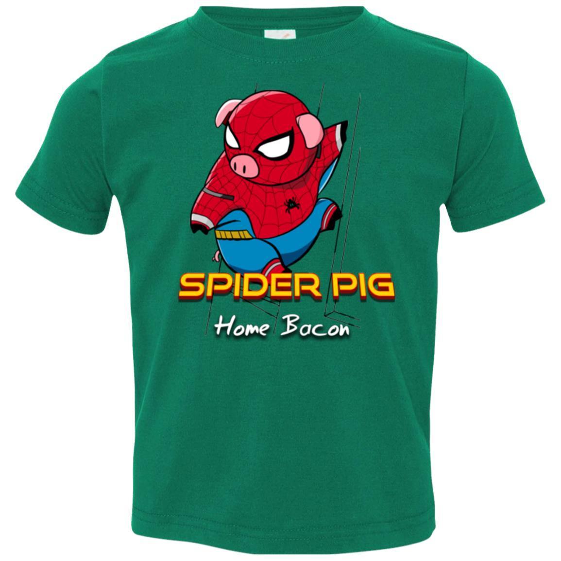T-Shirts Kelly / 2T Spider Pig Build Line Toddler Premium T-Shirt