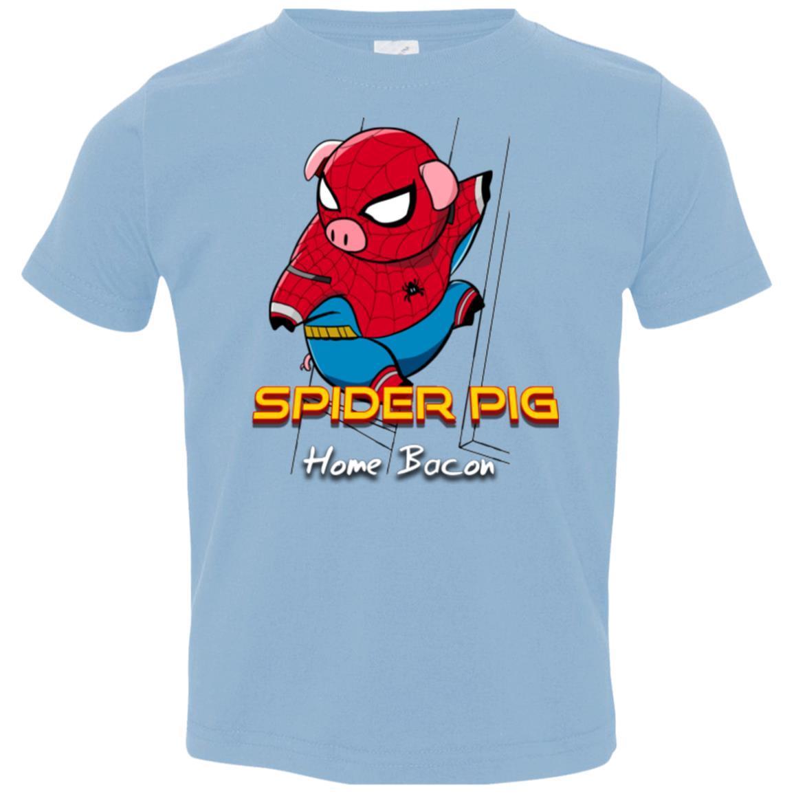 T-Shirts Light Blue / 2T Spider Pig Build Line Toddler Premium T-Shirt