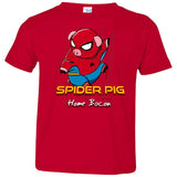 T-Shirts Red / 2T Spider Pig Build Line Toddler Premium T-Shirt
