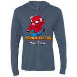 T-Shirts Indigo / X-Small Spider Pig Build Line Triblend Long Sleeve Hoodie Tee