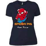 T-Shirts Midnight Navy / X-Small Spider Pig Build Line Women's Premium T-Shirt