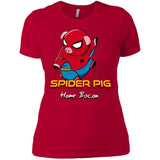 T-Shirts Red / X-Small Spider Pig Build Line Women's Premium T-Shirt