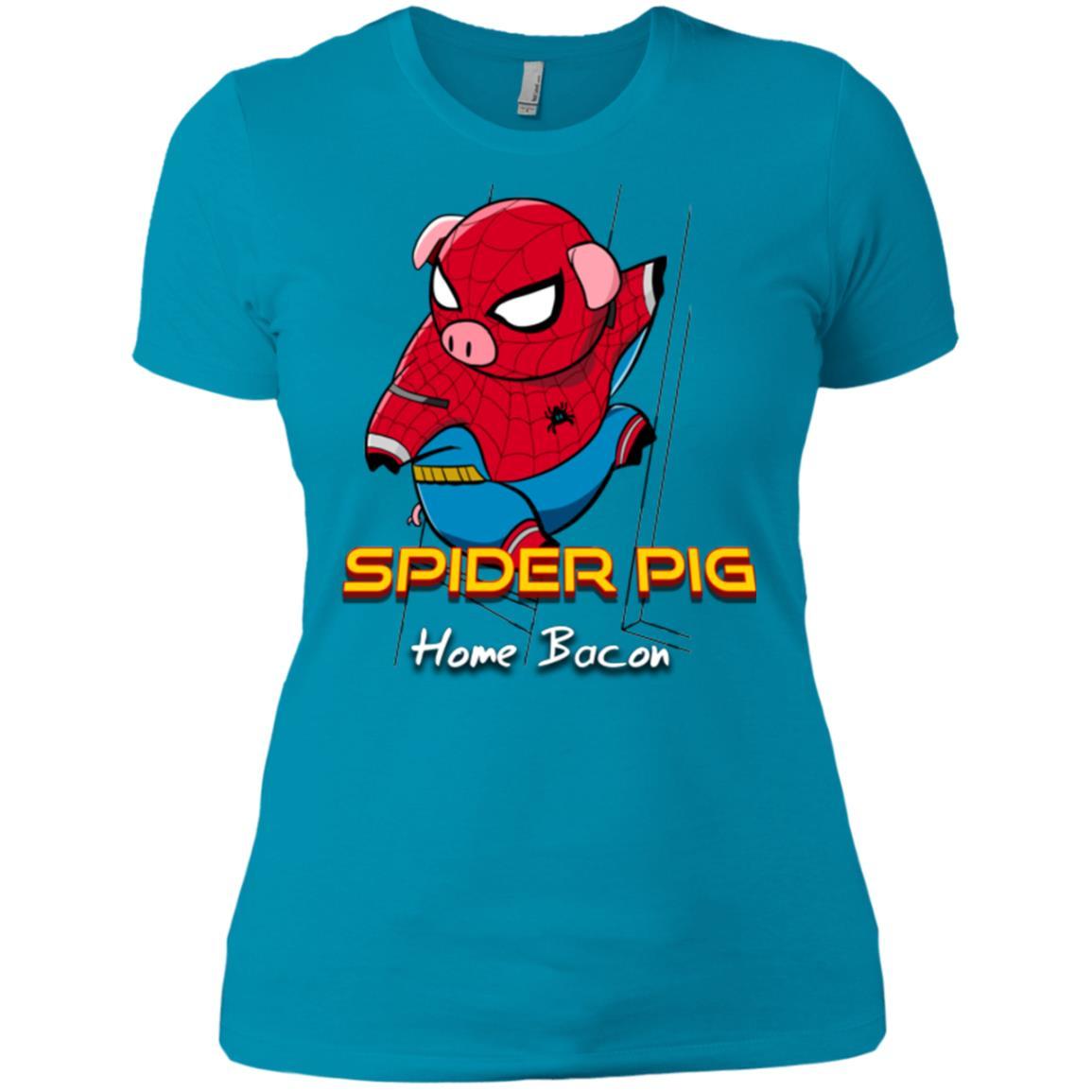 T-Shirts Turquoise / X-Small Spider Pig Build Line Women's Premium T-Shirt