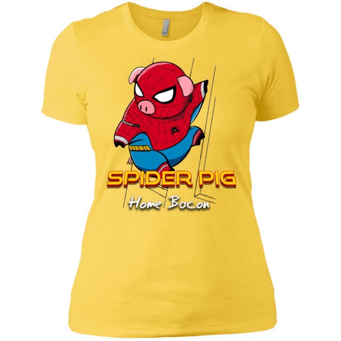 T-Shirts Vibrant Yellow / X-Small Spider Pig Build Line Women's Premium T-Shirt