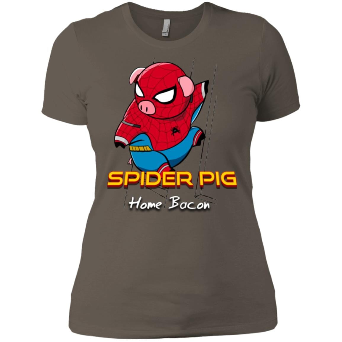 T-Shirts Warm Grey / X-Small Spider Pig Build Line Women's Premium T-Shirt