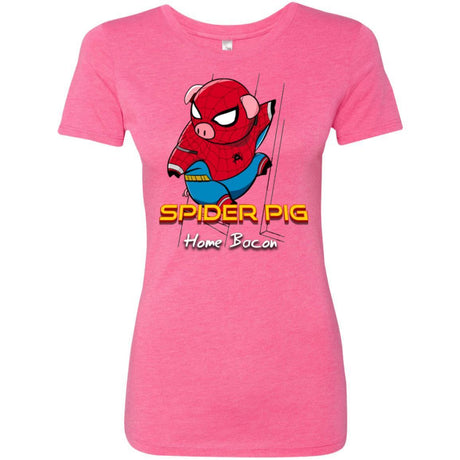 T-Shirts Spider Pig Build Line Women's Triblend T-Shirt