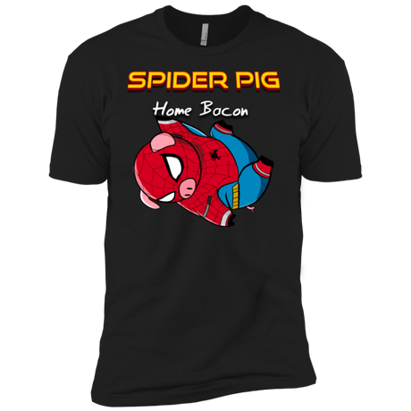 T-Shirts Black / YXS Spider Pig Hanging Boys Premium T-Shirt