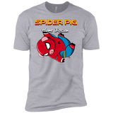 T-Shirts Heather Grey / YXS Spider Pig Hanging Boys Premium T-Shirt