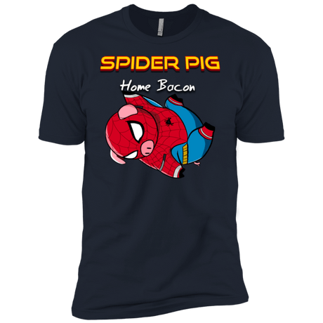 T-Shirts Midnight Navy / YXS Spider Pig Hanging Boys Premium T-Shirt