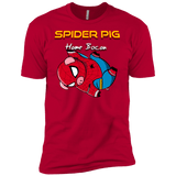 T-Shirts Red / YXS Spider Pig Hanging Boys Premium T-Shirt