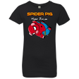 T-Shirts Black / YXS Spider Pig Hanging Girls Premium T-Shirt