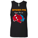 T-Shirts Black / Small Spider Pig Hanging Men's Premium Tank Top