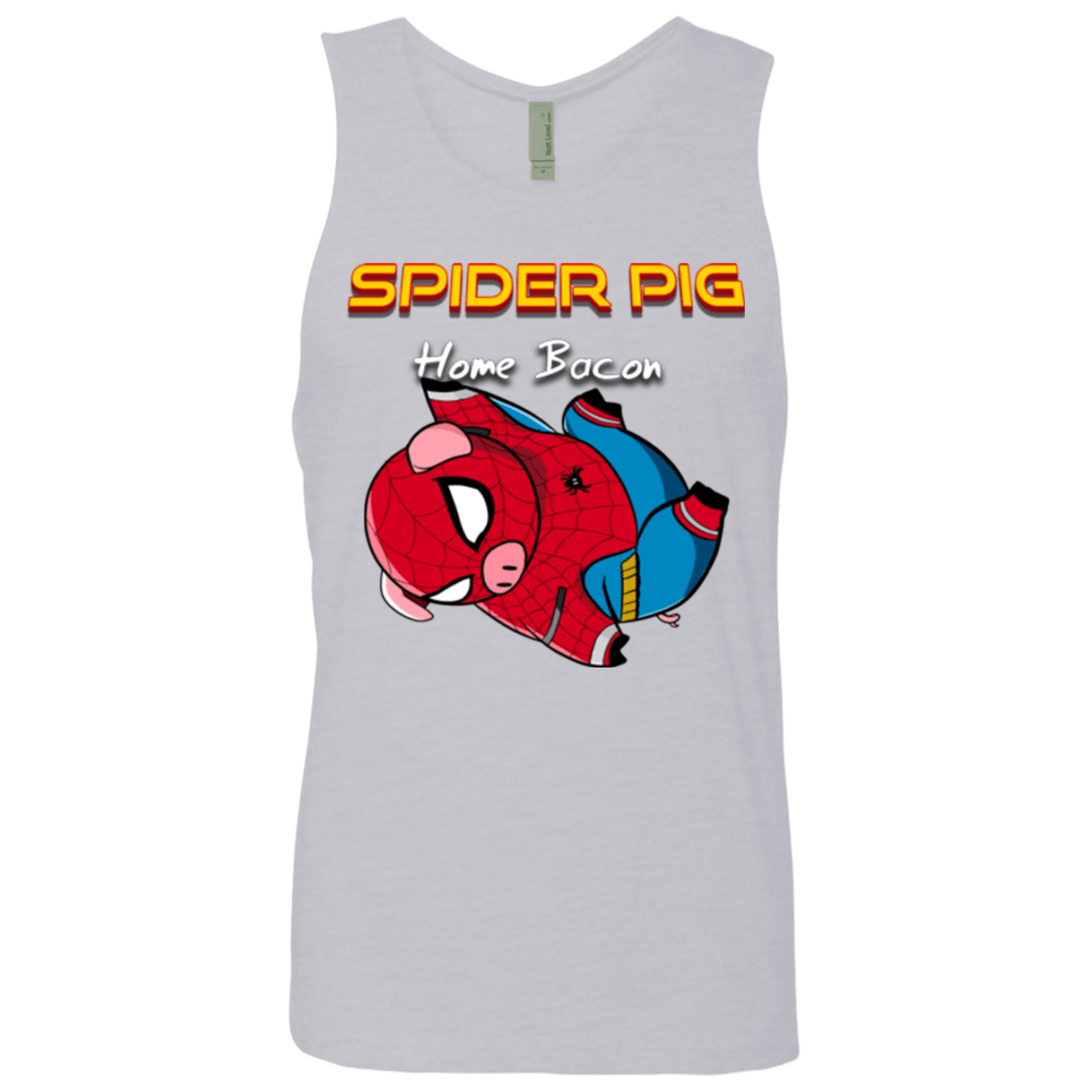T-Shirts Heather Grey / Small Spider Pig Hanging Men's Premium Tank Top