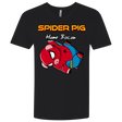 T-Shirts Black / X-Small Spider Pig Hanging Men's Premium V-Neck