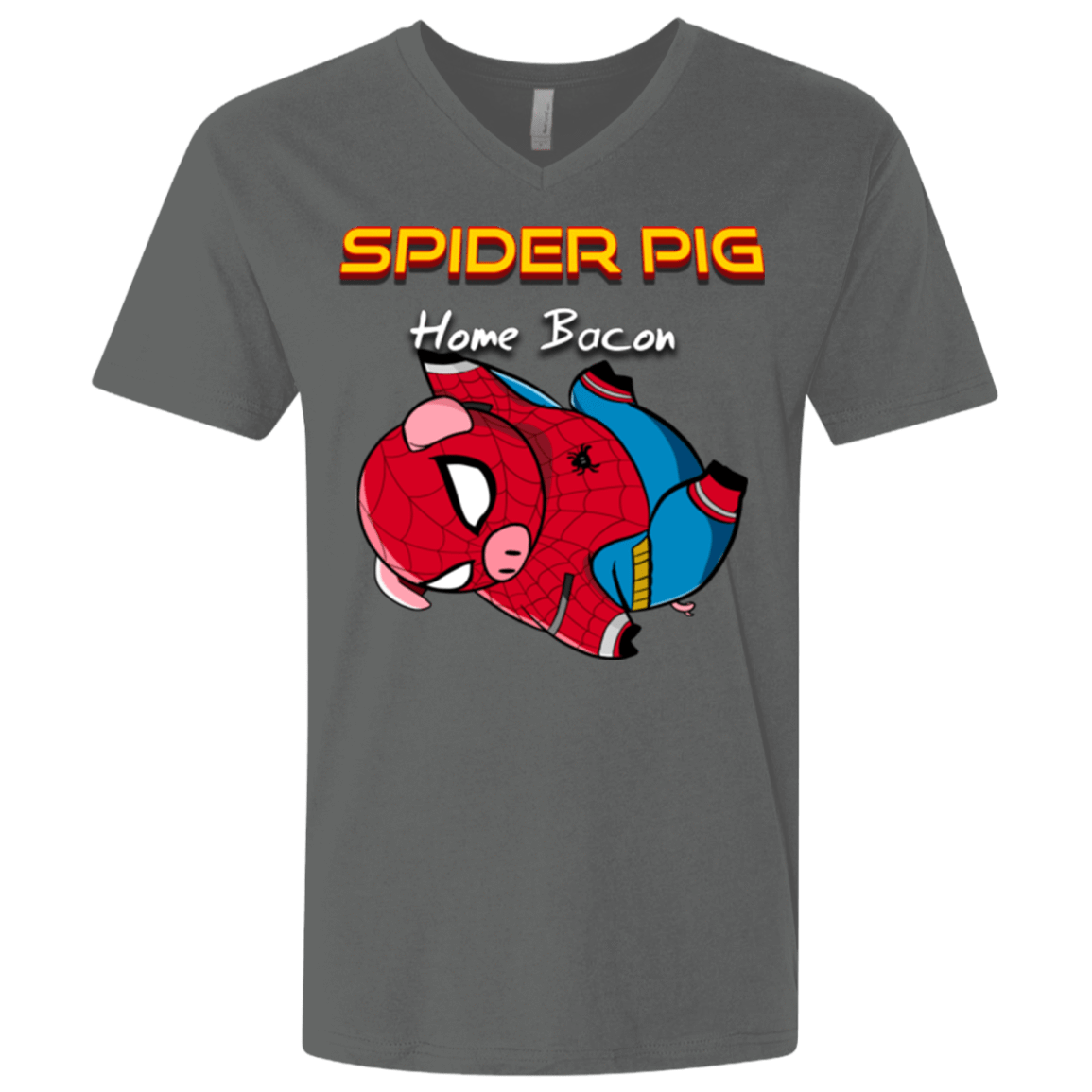 T-Shirts Heavy Metal / X-Small Spider Pig Hanging Men's Premium V-Neck