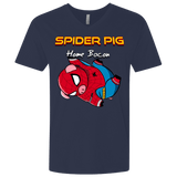 T-Shirts Midnight Navy / X-Small Spider Pig Hanging Men's Premium V-Neck