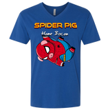 T-Shirts Royal / X-Small Spider Pig Hanging Men's Premium V-Neck