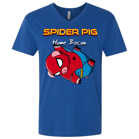 T-Shirts Royal / X-Small Spider Pig Hanging Men's Premium V-Neck