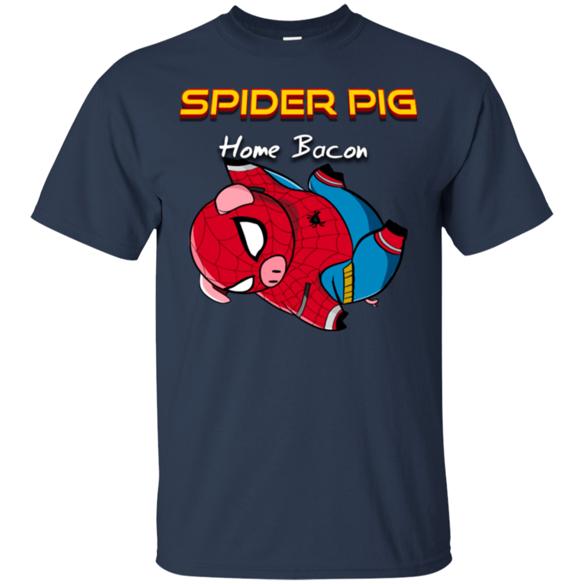 T-Shirts Navy / Small Spider Pig Hanging T-Shirt