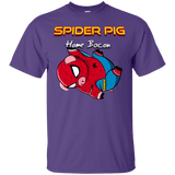 T-Shirts Purple / Small Spider Pig Hanging T-Shirt