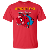 T-Shirts Red / Small Spider Pig Hanging T-Shirt