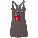 T-Shirts Macchiato / X-Small Spider Pig Hanging Women's Triblend Racerback Tank